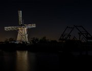 Kinderdijk  (c) Henk Melenhorst : Kinderdijk, molen, avondfotografie